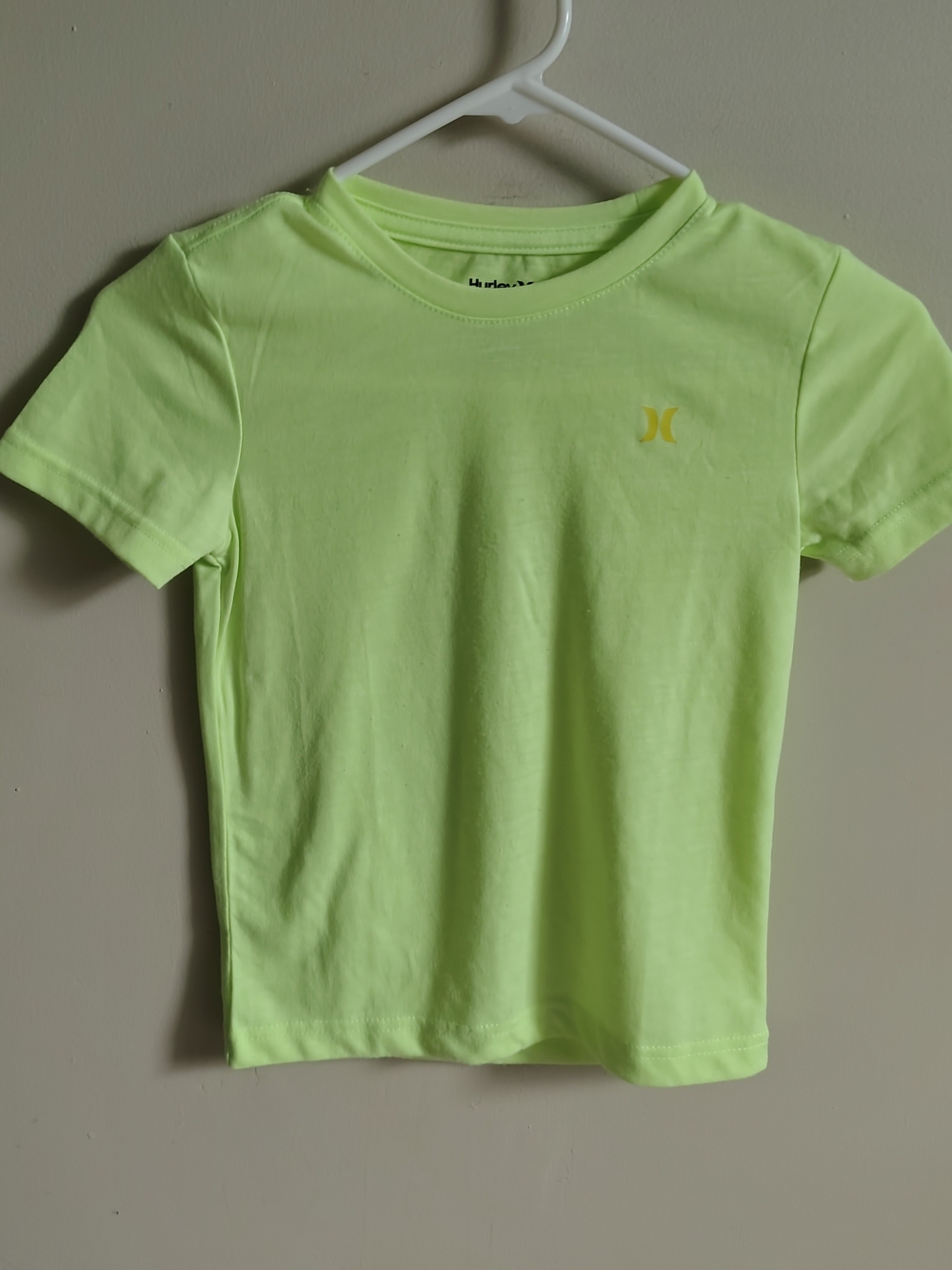 Hurley Neon Yellow-Green Short Sleeve Tee